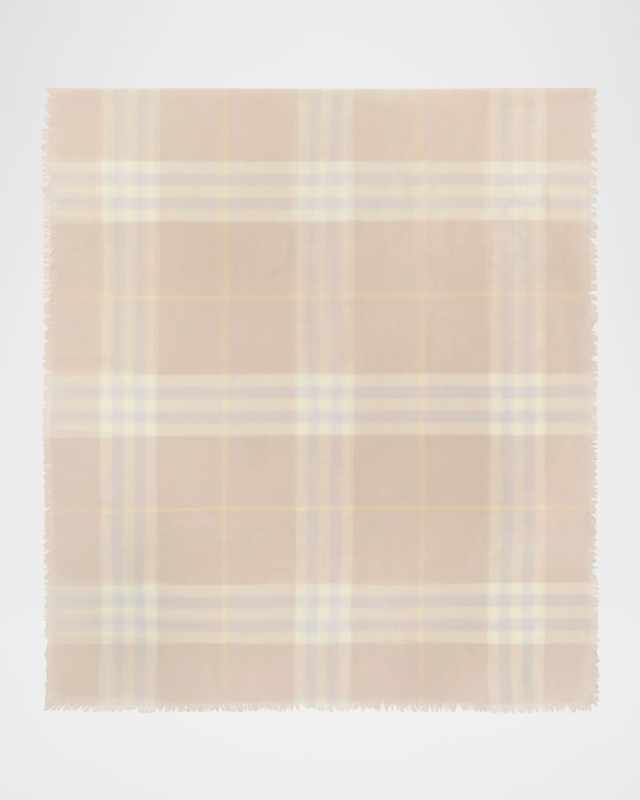 Giant Check Wool Scarf